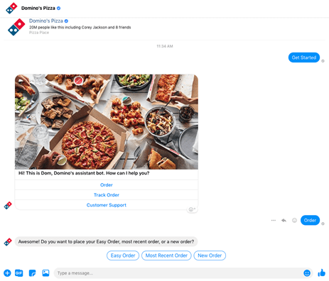 Dominos Pizza Chatbot